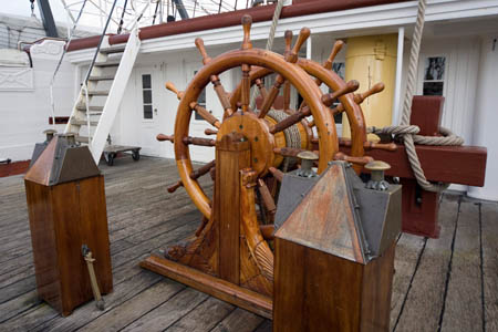 Fregatten Jylland - styring samt kompas