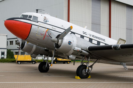 DC-3'en er parkeret