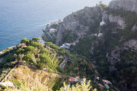 Ravello, udsigt fra Villa Cimbrone